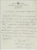 Carta de Vasco Borges para António José de Almeida
