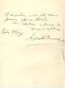Carta de Augusto Barreto para António José de Almeida.