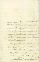 Carta de António Cerqueira Coimbra para António José de Almeida.