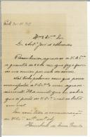 Carta de Humberto de Sousa Melo para António José de Almeida.