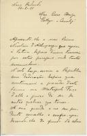 Carta de Fernando de Albuquerque [para António José de Almeida].
