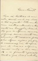 Carta de Arnaldo Bigote para António José de Almeida.