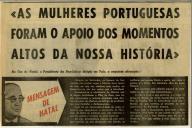As mulheres portuguesas foram o apoio dos momentos altos da nossa história