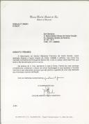 Ofício de Joaquim Américo Fialho Anastácio para Maria Estela Costa Gomes