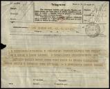 Telegrama de Guerra Santos para António José de Almeida.