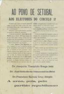Ao povo de Setúbal, aos eleitores do círculo 17.