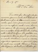 Carta de Manuel Gonçalves da Cruz [para António José de Almeida].