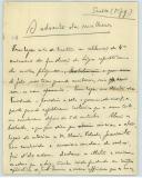 Rascunho de artigo de imprensa de António José de Almeida.