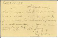 Bilhete-postal de Luís Gomes para António José de Almeida.