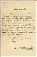 Carta de A. de Albuquerque para António José de Almeida