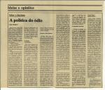 A política do ódio 