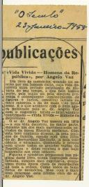 Vida Vivida - Homens da República