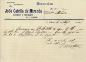 Memorando de António V. para António José de Almeida.