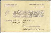 Carta de António Ferreira de A. para António José de Almeida.