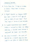 Notas manuscritas de Jorge Sampaio