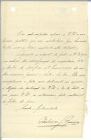 Carta de Zacarias Guerreiro para António José de Almeida.
