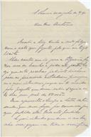 Carta de Francisco António de Almeida para António José de Almeida.