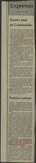 Quatro anos de Constituição 