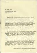 Carta da Comissão Central de Trabalhadores do Estaleiro Petrosul para o Chefe do Estado-Maior General das Forças Armadas.