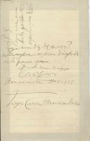 Carta de [Tiago César Moreira Sales] (?) para António José de Almeida.