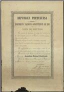República Portuguesa Assembleia Nacional Constituinte 1911: Carta de Deputado