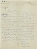Carta de Brito Camacho para [António José de Almeida].