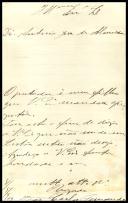 Carta de João Carlos Fernandes para António José de Almeida.