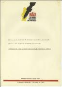 Documento de trabalho do movimento nacional de opinião pública "Não às Armas Nucleares em Portugal" contribuição para a desnuclearização da Península Ibérica.   