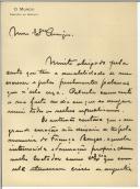 Carta de Carlos Trilhos para António José de Almeida