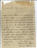 Carta de Francisco Sarzedas para António José de Almeida