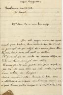 Carta de Jacinto Duarte Velho para [António José de Almeida]