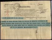 Telegrama do Governador Civil de Vila Real para António José de Almeida.