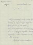 Carta de Júlia Cardoso de Moura para [António José de Almeida].