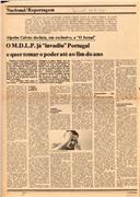 Alpoim Calvão declara, em exclusivo, a "O Jornal": O M.D.P.L.P. já "invadiu" Portugal e quer tomar o poder até ao fim do ano