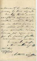 Carta de António Cristóvão Neves para António José de Almeida.