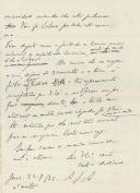 Rascunho de carta de António José de Almeida para José Barbosa de Magalhães