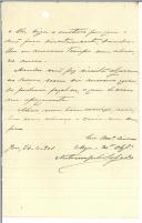 Carta incompleta de António Júlio Salgado.