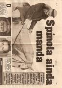 Recorte de imprensa intitulado "Spínola ainda manda", publicado no jornal "Tal & Qual"