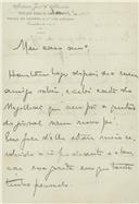 Cópia de carta de António José de Almeida.