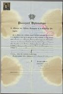Passaporte diplomático de António José de Almeida