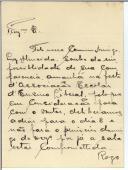 Carta de Morais Cabral para [António José de Almeida].