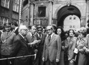 Fotografia de Costa Gomes com Henryk Jablonski, em Varsóvia, por ocasião da visita de Estado à Polónia