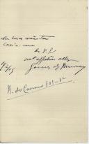 Carta de Gomes de Amorim para António José de Almeida.