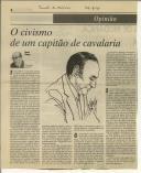 O civismo de um capitão de cavalaria
