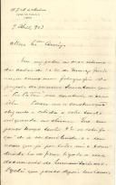 Carta de Henrique José Monteiro de Mendonça para [António José de Almeida].