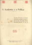 Discurso "A academia e a política"
