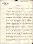 Carta de Joaquim José Ferreira para António José de Almeida.