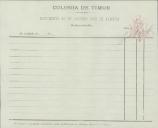 Ficha de subscrição para o monumento ao Dr. António José de Almeida
