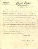 Carta de Miguel Stockler para António José de Almeida.