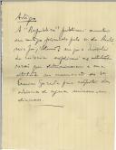 Rascunho de artigo de imprensa [de António José de Almeida].
